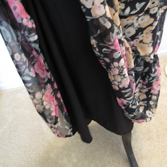 SAM EDLEMAN Dark Floral Midi Dress - Picture 8 of 12